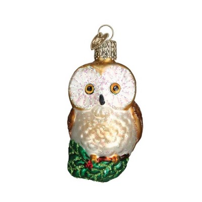 Old World Christmas 2.75 In Christmas Owl Wisdom Celebrate Season Tree Ornaments