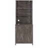 NicBex 66.1"H Farmhouse Sideboard,Kitchen Storage Cabinets with Metal Frame and Open Shelves for Kitchen, Living room, and Dining Room,Gray - 4 of 4