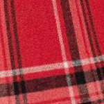 vivid red plaid