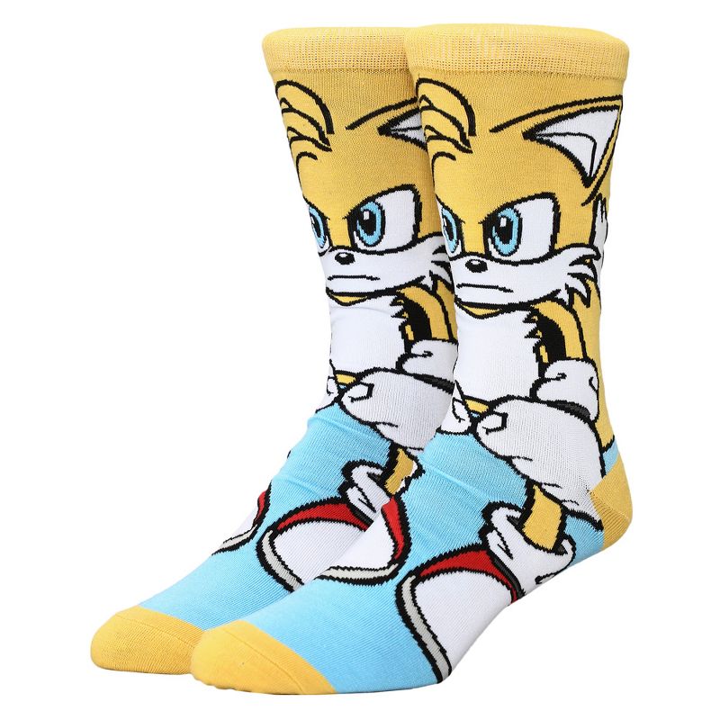 Sonic the Hedgehog Tails Animigos 360 Casual Crew Socks for Men, 1 of 4
