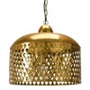 20.25" x 18.5" Metal Pendant Lamp Gold Finish - Storied Home: UL Listed, No Assembly, Adjustable Height - 4 of 4