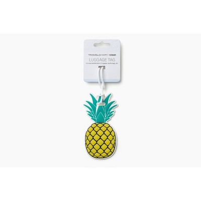 Set of 2 Luggage Tags Pineapple Tropical Suitcase Labels 
