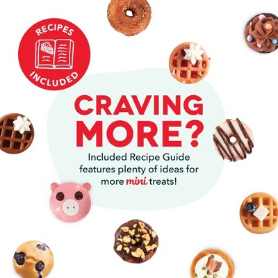 Dash MultiMaker Treat Maker System with Waffle Bite, Mini Donut, & Mini Cupcake Plates Cream: Nonstick, 7 Cavities, 800W❗MAY HAVE MISSING PIECES❗❗ NEEDS CLEANING❗