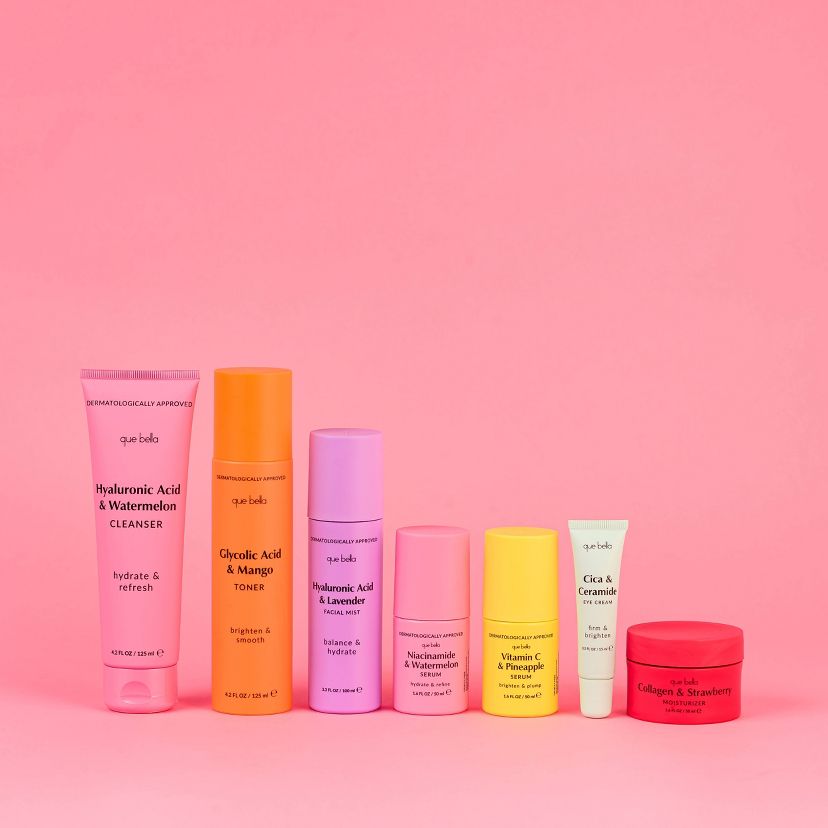 Que Bella Skincare: Glow-To Essentials