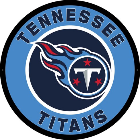 Evergreen Ultra-Thin Edgelight LED Wall Decor, Round, Tennessee Titans- 23  x 23 Inches Made In USA