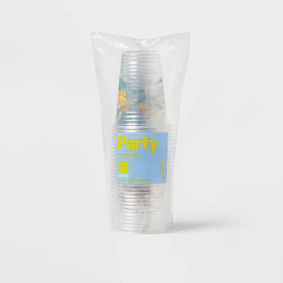 Disposable Clear Cups - Floral - 18oz/30ct - up&up™