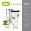 True Barkeep Boston Shaker, Stainless Steel Cocktail Tin & Mixing Glass with Rubber Seal and Measurements, 28 Oz and 16 Oz,  Set of 2 - 3 of 4