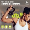 RBX 10lb Neoprene Kettlebell with Wide Handle & Iron Core, Flat Bottom, Great for All Fitness Levels, Black - 2 of 4