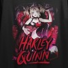 Harley Quinn Heart & Thorns Art Crew Neck Short Sleeve Women's Black Crop T-shirt - 2 of 3