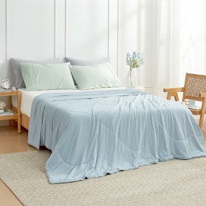 Cozy Bliss Cooling Blanket, Lightweight Comforter, Silk-Feel Fabric for Hot Sleepers - 1 of 4