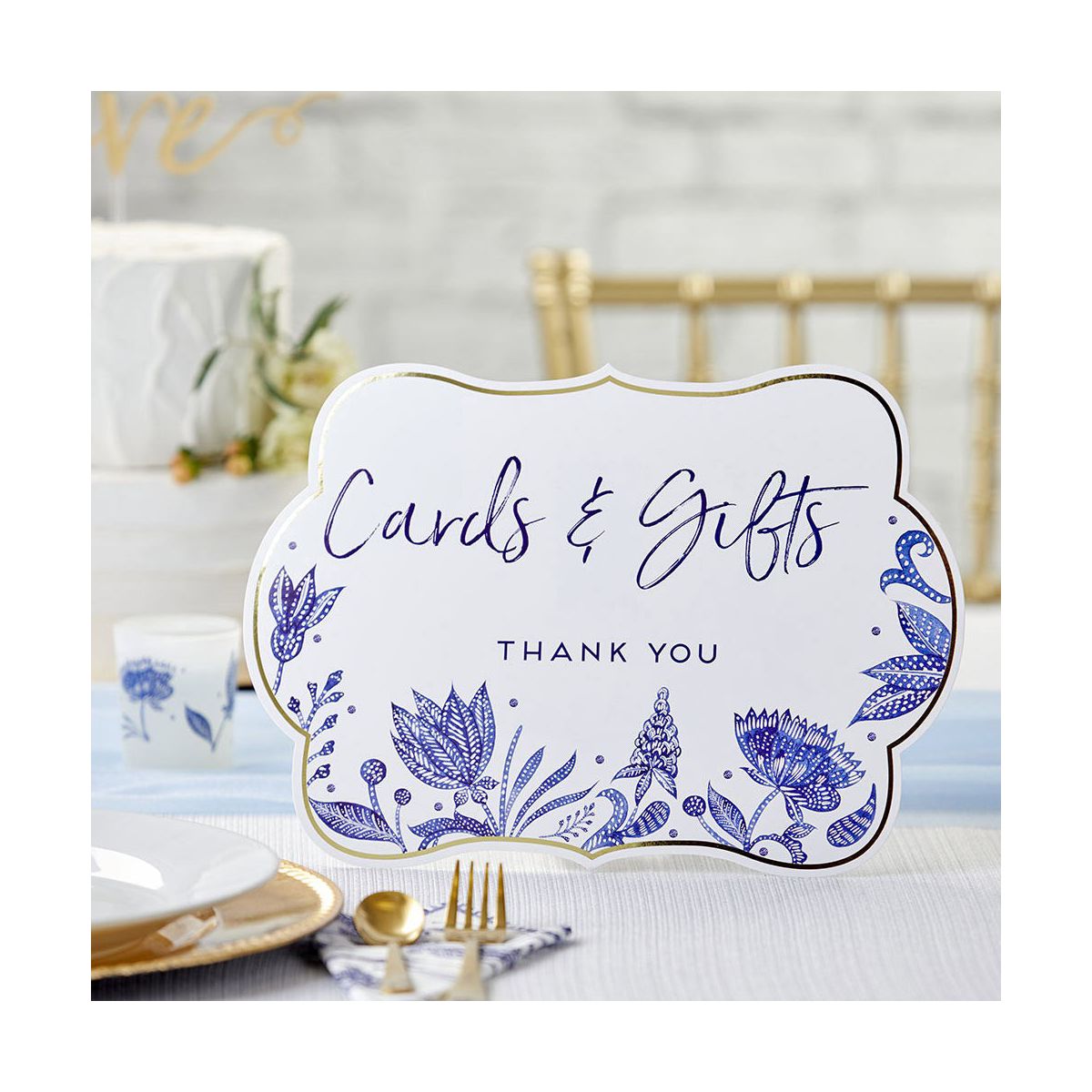 Kate Aspen Blue Willow Decor Sign Kit (Set of 8) | 28539NA - thumbnail 4