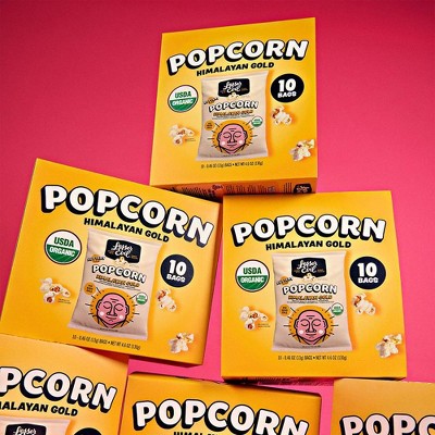 Lesserevil Organic Himalayan Gold Snack Pack Popcorn - 4.6oz/10ct
