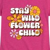 Girls' - Instant Message - Stay Wild Flower Child Fitted Short Sleeve Graphic T-Shirt - 2 of 4