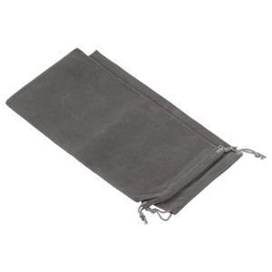 Unique Bargains Glasses Wedding Gift Microfiber Soft Drawstring Storage Bags 2 Pcs - 1 of 3