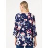 Jones New York Plus Size Floral Button-Front Collarless Tunic - 2X - 3 of 3