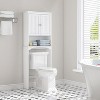 Dcolora Over The Toilet Cabinet for Bathroom Storage, Above Toilet Storage Cabinet with Doors - 2 of 4