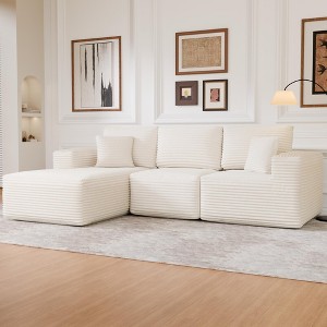 104x67x23.6in Luxury Net Red Beige Lamb Velvet Sofa, Convertible Double Sofa Bed for Living Room and Balcony - 1 of 4