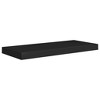 vidaXL Floating Wall Shelves 2 pcs Black 23.6Inchx9.3Inchx1.5Inch MDF - 3 of 4