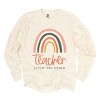 Simply Sage Market Teacher Livin' The Dream Rainbow Garment Dyed Long Sleeve - 2 of 4