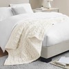 Gracie Mills Ashlee Modern Solid Ruched Fur Throw Blanket - 3 of 4