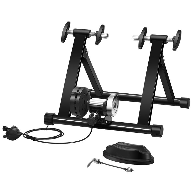 Costway Bike Trainer Bicycle Exercise Stand w/ 8 Levels Resistance, 1 of 11