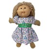 Doll Clothes Superstore Flower Dress Ribbon Trim Fits Cabbage Patch Kid And Baby Dolls - 2 of 4