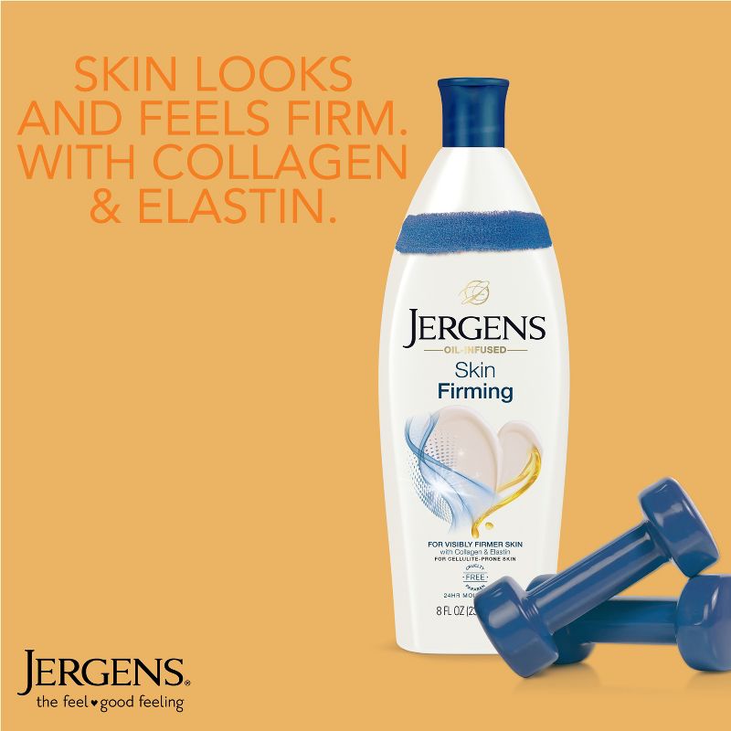 Jergens Skin Firming Body Lotion, with Collagen and Elastin, For Dry Skin, Dermatologist Tested Scented - 16.8 fl oz, 5 of 11