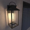 Gulches Outdoor Wall Lights - Black Industrial Lanterns & Sconces with Glass for Porch, Patio, and Garage (16.5-Inch & Large Options) - 4 of 4