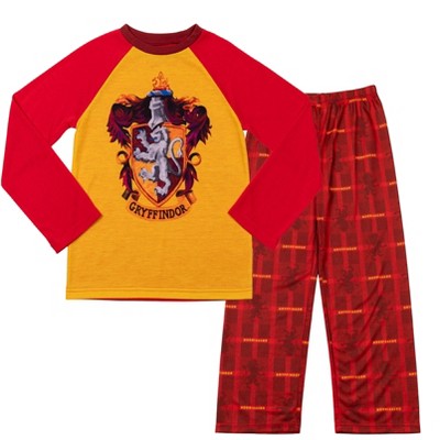 Harry Potter Hufflepuff Ravenclaw Slytherin Gryffindor Girls Pajama Shirt and Pants Little Kid to Big Kid