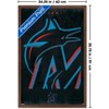 Trends International MLB Miami Marlins - Logo 25 Framed Wall Poster Prints - 3 of 4