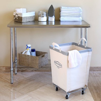 Commercial Stainless Steel Work Table with Chrome Frame