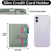 FATMOON Slim Wallet for Women -  RFID Blocking Fashion Minimalist Bifold with Zipper Coin Purse | Fits Travel | Lightweight PU Leather - 3 of 4