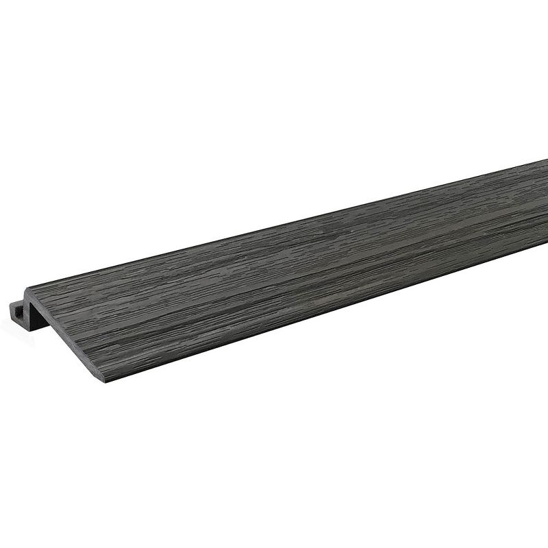 AURA 24”x3” Transition Edge Pieces, Engineered Polymer Outdoor Trim Pieces, 4 pack covers 8 ft., Driftwood, 1 of 5