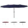 Outdoor Patio Umbrella, 15FT Double-Sided Rectangular Patio Umbrella, Oversized Outdoor Umbrella for Pool, Garden, Deck, Lawn, Market(No Base) - 3 of 4