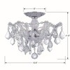 Crystorama Lighting Maria Theresa 3 - Light Semi-Flush Mount in  Polished Chrome - 2 of 4