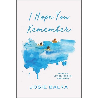 I Hope You Remember - by  Josie Balka (Hardcover)
