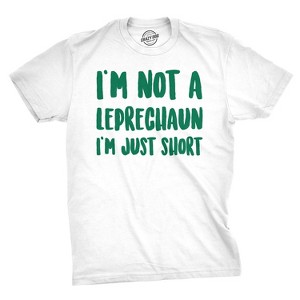 Mens Not a sprite Just Short T Shirt Funny Saint Patricks Day Green Tee - Crazy Dog Men's T Shirt - 1 of 4