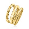 Ross-Simons 18kt Gold Over Sterling Jewelry Set: 3 Polished Rings - 3 of 4