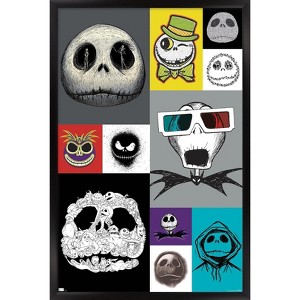Trends International The Nightmare Before Christmas - Jack Grid Framed Wall Poster Prints - 1 of 4