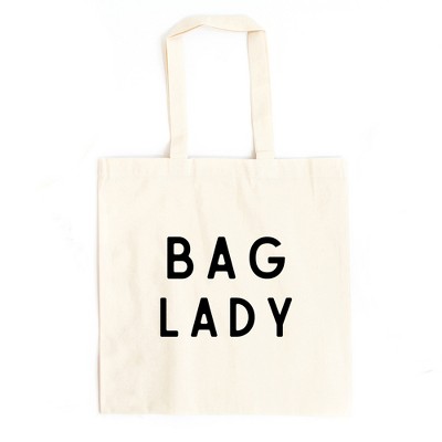 City Creek Prints Bag Lady Canvas Tote Bag - 15x16 - Natural