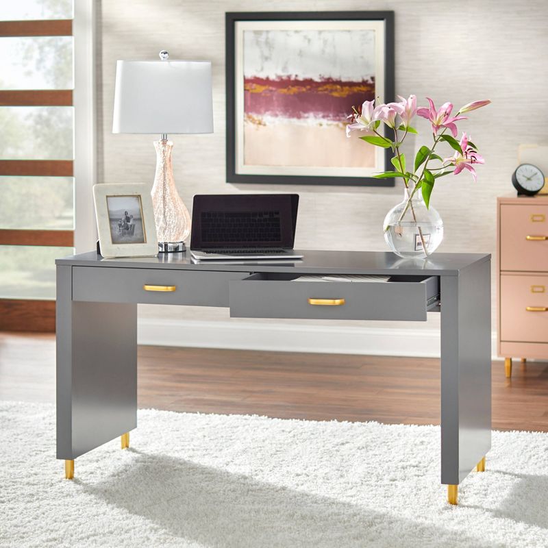 Dixie Desk - Charcoal Gray - Buylateral, 3 of 5