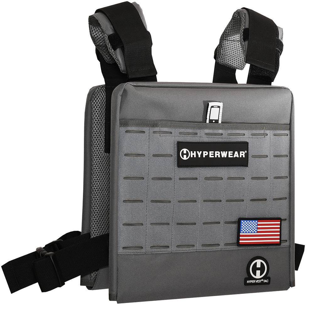 Hyperwear Hyper Vest TAC Adjustable Tactical Weight Vest for Strength Training - 20lbs