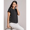Jones New York Button Detail Blouse - 2 of 3