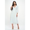 WEST K Women's Hadley Three Quarter Sleeve Full Wrap Dress - 2 of 4
