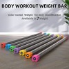 Signature Fitness Total Body Workout and Exercise Weighted Bar with Padded Grip Handle and Steel Core for Fitness and Recreation, Multicolor, 3 Pack - 2 of 4