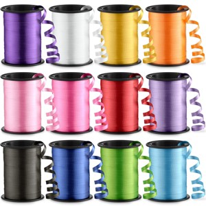 Bedwina Curling Ribbon for Gift Wrapping (12 Rolls) Assorted Colors ...