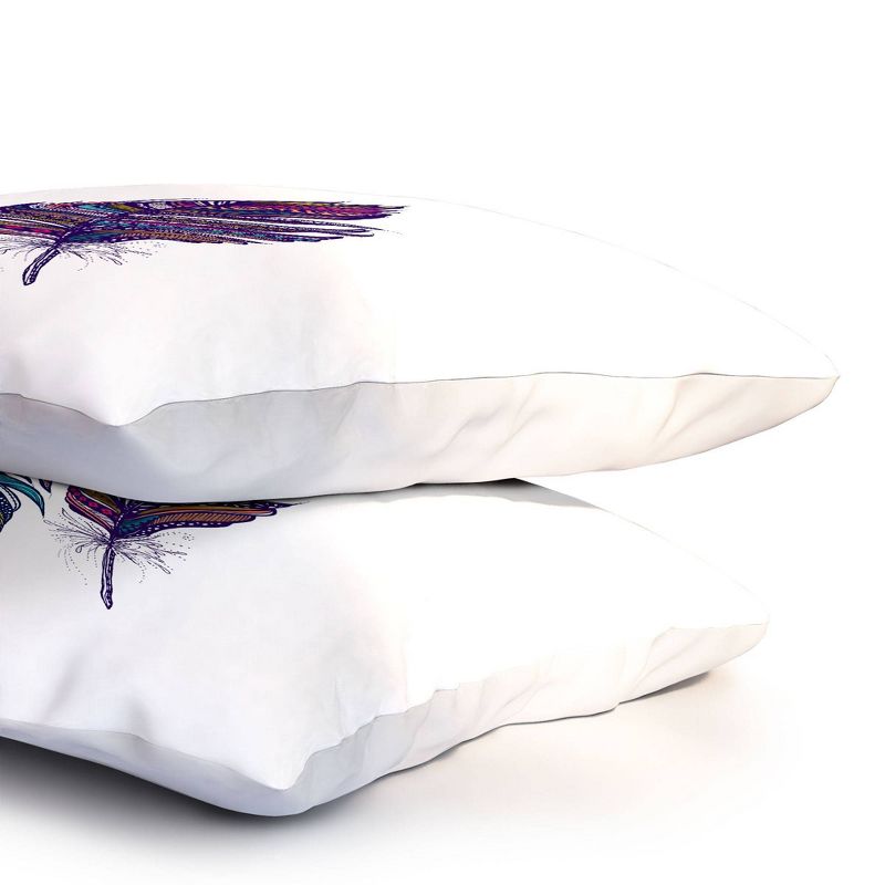 Stephanie Corfee Festival Feathers Pillow Sham Standard Purple - Deny Designs, 5 of 6