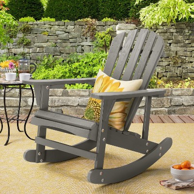 Saint Birch Adirondack Wooden Rocking Chair Gray Target   GUEST 241bb4c2 08e3 4b92 9395 3c44a7035b85