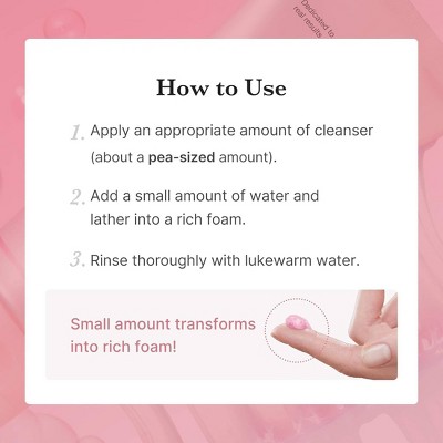 medicube PDRN Pink Niacinamide Whip Cleanser Korean Skincare - 4.23oz