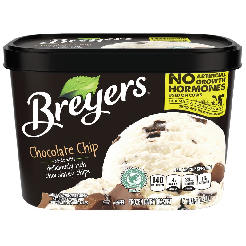 Breyers Chocolate Chip Ice Cream Dessert - 48oz, 2 of 6